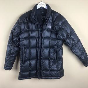 The North Face Black Puffer Feather Coat
